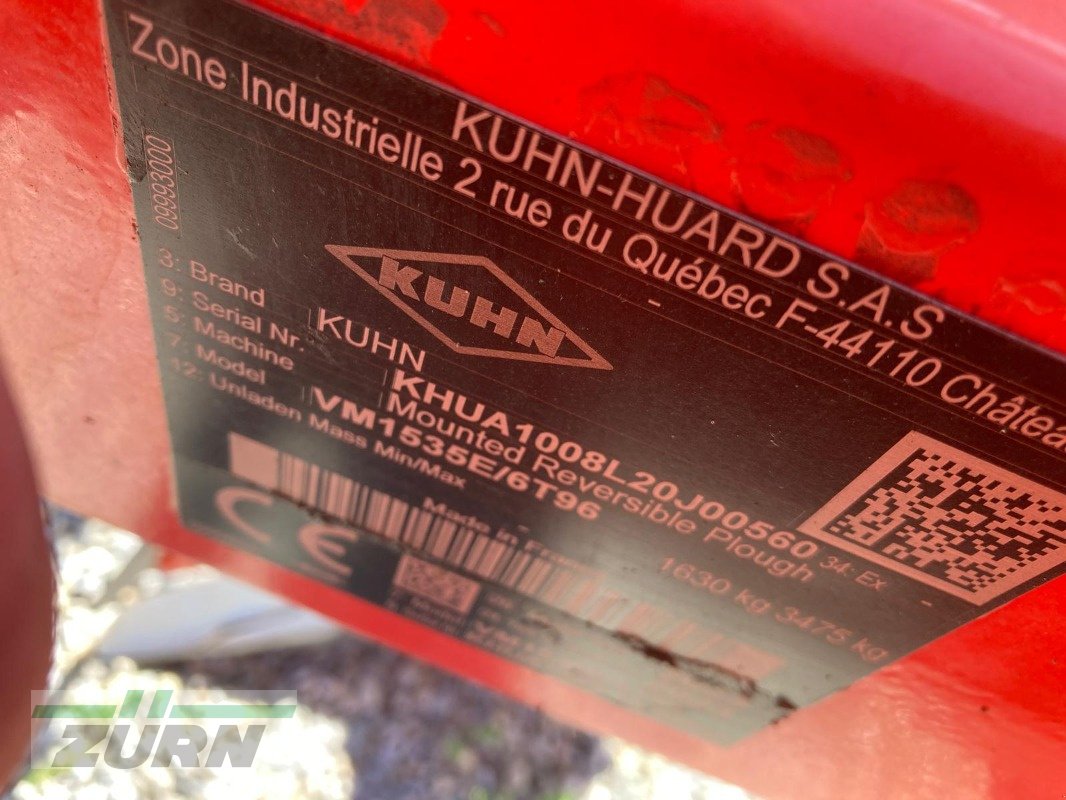 Pflug typu Kuhn Vari-Master 153 5E/6T96, Gebrauchtmaschine w Kanzach (Zdjęcie 17)