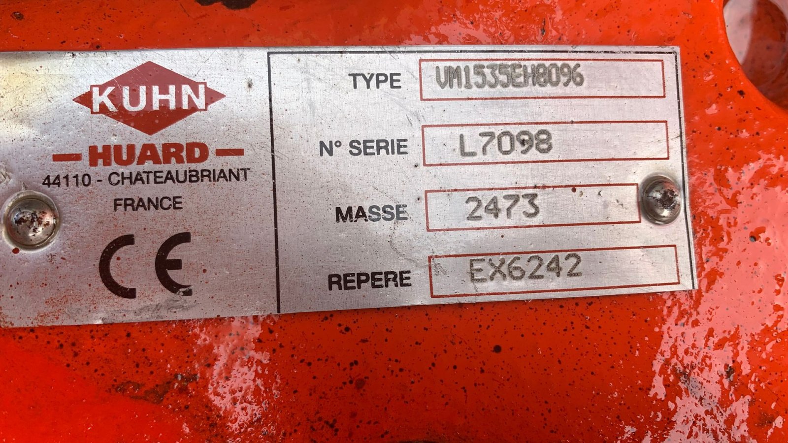 Pflug типа Kuhn Vari-Master 153 6 furet, Gebrauchtmaschine в Tinglev (Фотография 8)