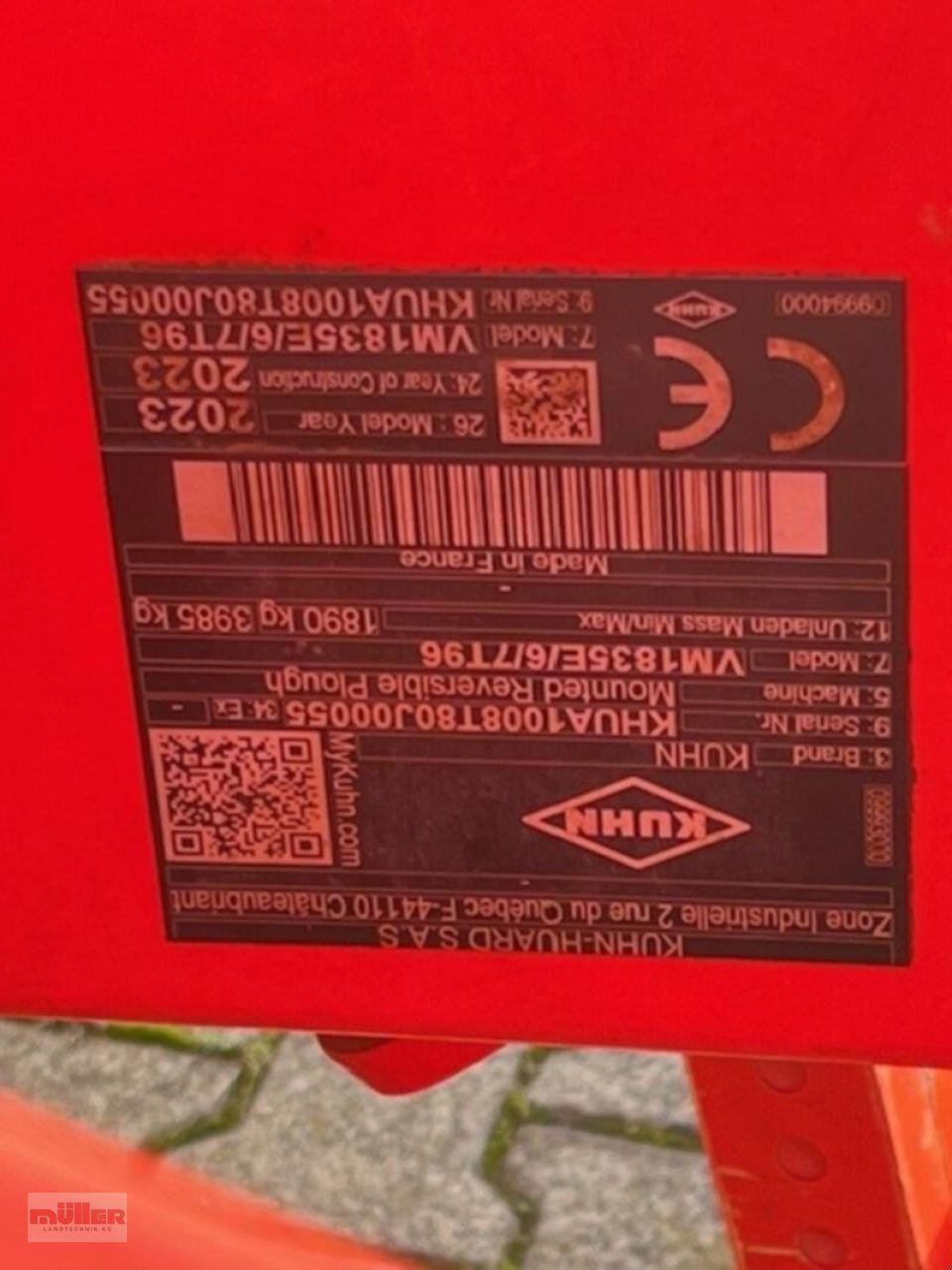 Pflug типа Kuhn Vari Master 1835 E, Gebrauchtmaschine в Holzhausen (Фотография 5)