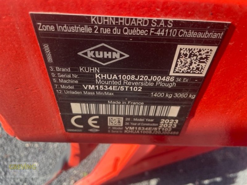Pflug des Typs Kuhn VM 153 4E/5T, Neumaschine in Kevelaer (Bild 6)