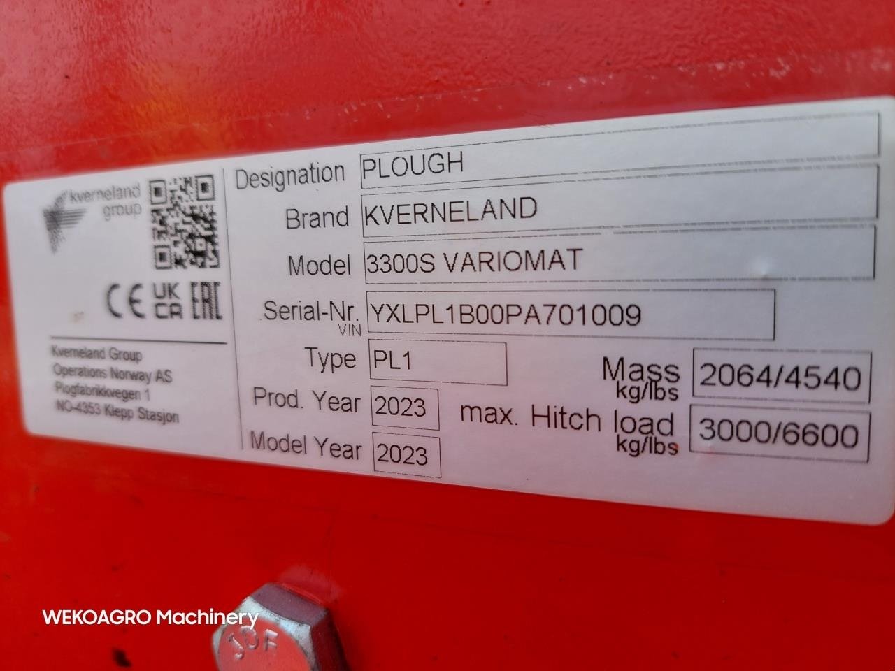 Pflug tipa Kverneland 3300 S Variomat 5F m. Packomat, Gebrauchtmaschine u Hammel (Slika 16)