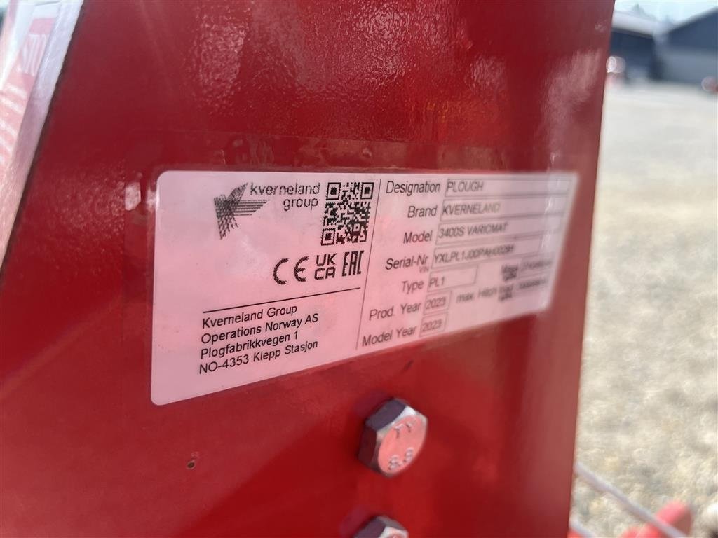 Pflug typu Kverneland 3400 S 6-furet Vendeplov., Gebrauchtmaschine v Spøttrup (Obrázek 3)