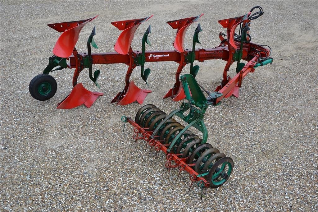 Pflug типа Kverneland 4-Furet LD-100-160 med integreret pakker Efterset - hydr løft- og indsving på pakker, Gebrauchtmaschine в Vils, Mors (Фотография 4)
