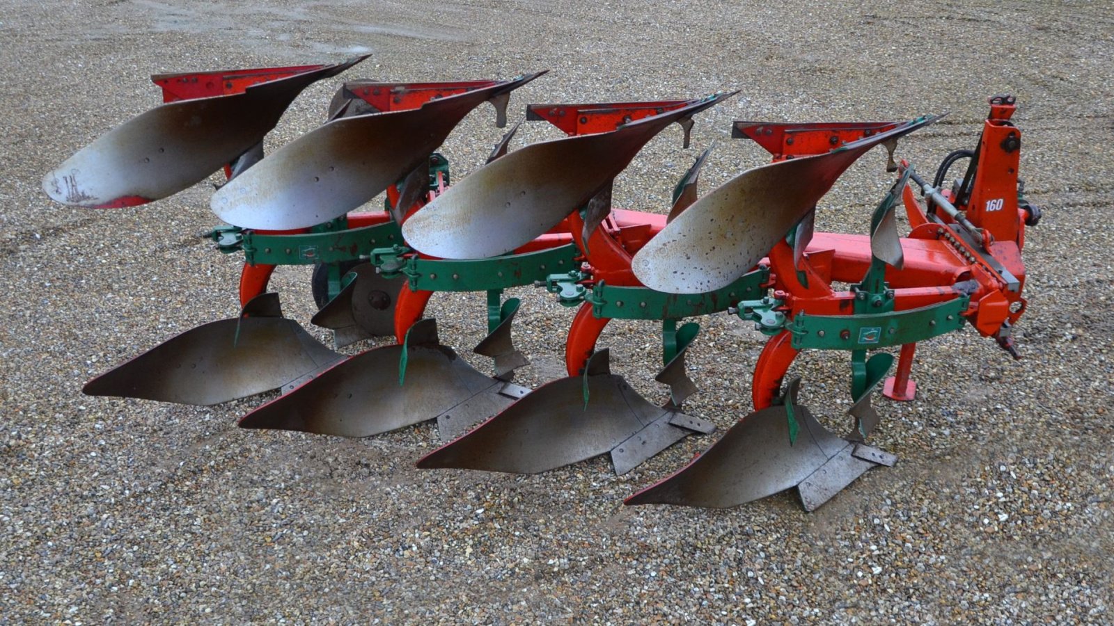 Pflug des Typs Kverneland 4E14″ 4 furet - 160 - krop 8 90 % muldplader, Gebrauchtmaschine in Vils, Mors (Bild 5)