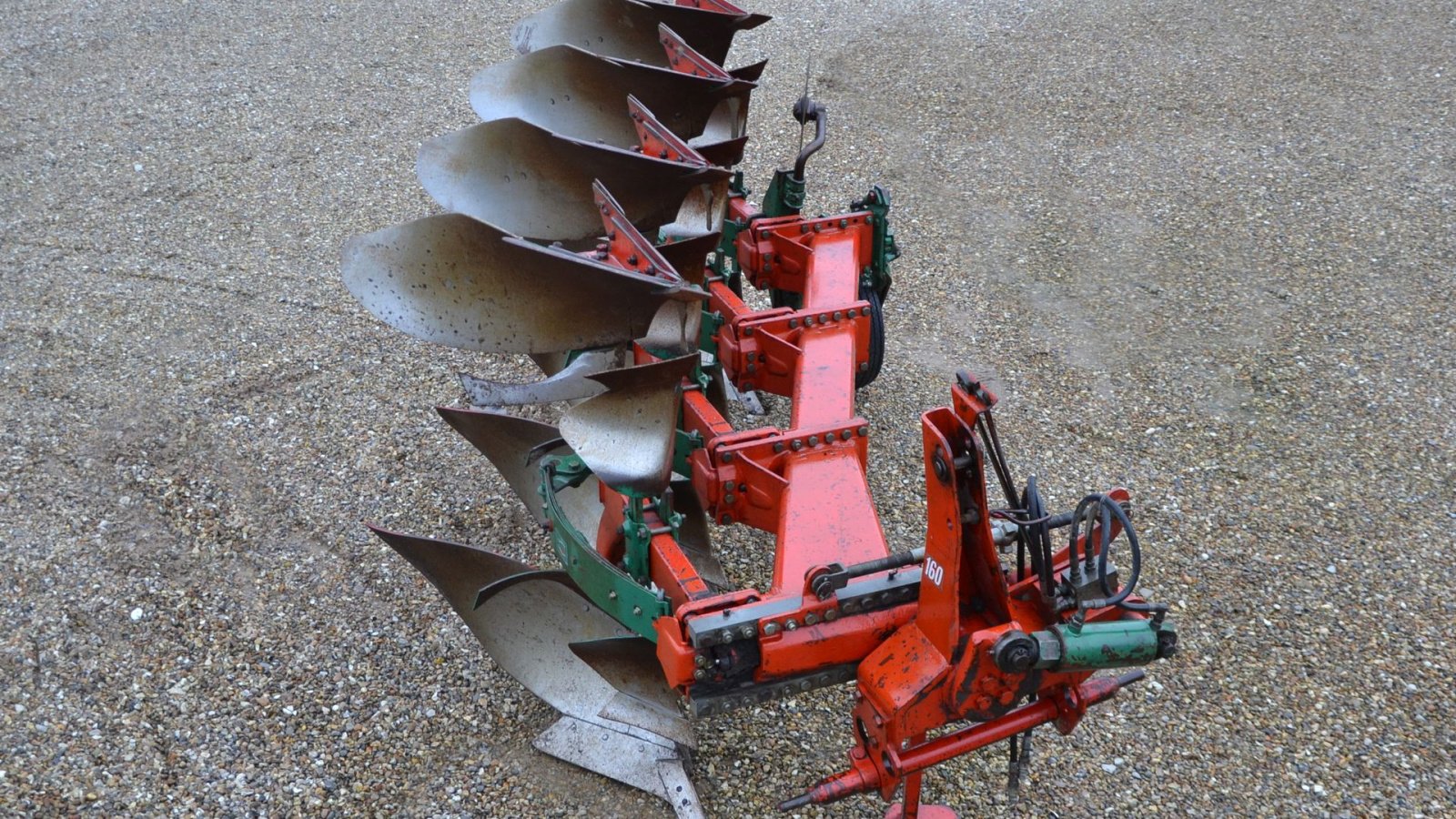 Pflug des Typs Kverneland 4E14″ 4 furet - 160 - krop 8 90 % muldplader, Gebrauchtmaschine in Vils, Mors (Bild 3)