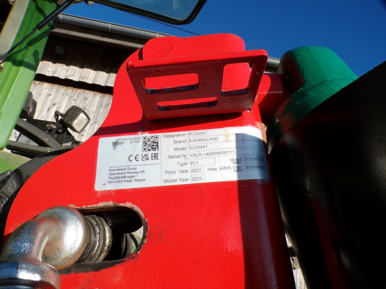 Pflug Türe ait Kverneland Ecomat 650, Gebrauchtmaschine içinde Woringen (resim 2)