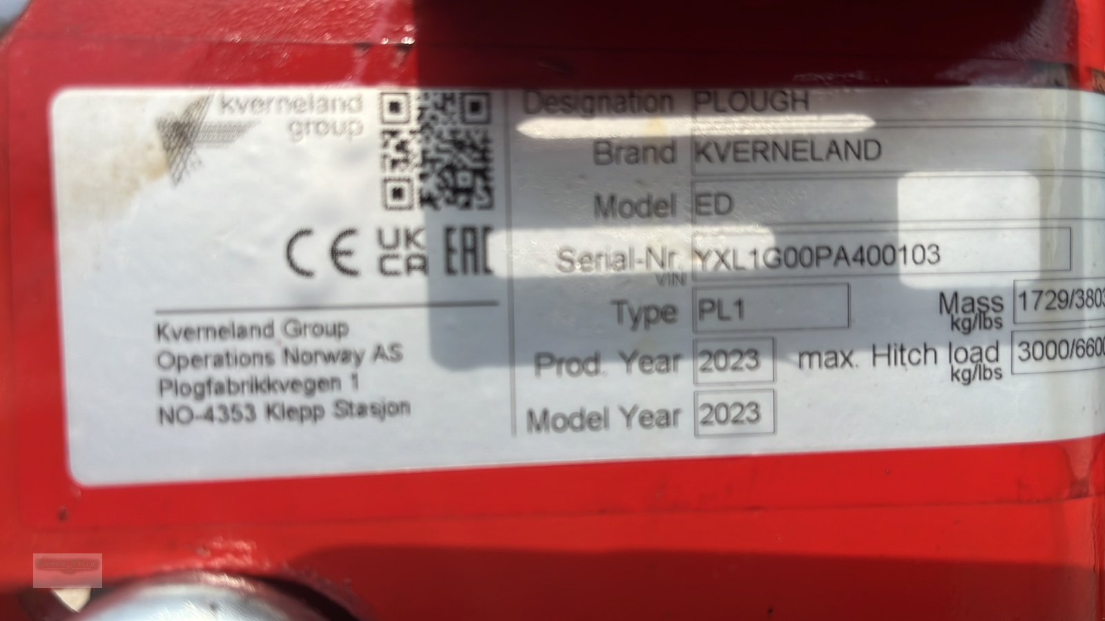 Pflug des Typs Kverneland ED 100-200, Neumaschine in Dischingen (Bild 3)