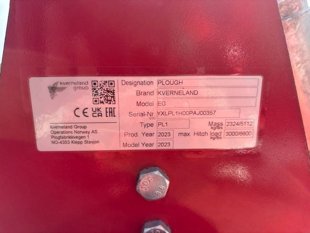 Pflug des Typs Kverneland EG 300 VH 5 F, Gebrauchtmaschine in Ribe (Bild 15)