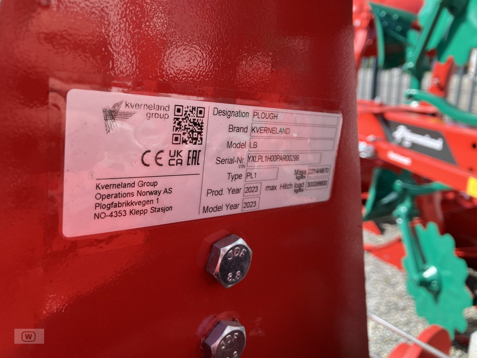 Pflug des Typs Kverneland LB Vario 100-300, Neumaschine in Zell an der Pram (Bild 16)