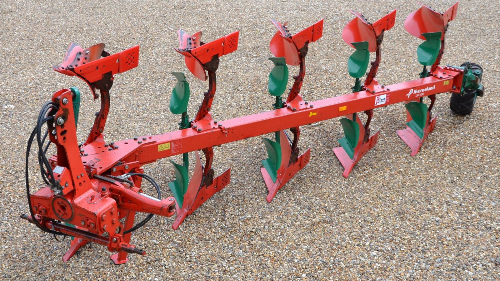 Pflug Türe ait Kverneland LM-100 5 Furet 200-9 18" Hydr. sideforskydning, fine sliddele, Gebrauchtmaschine içinde Vils, Mors (resim 1)