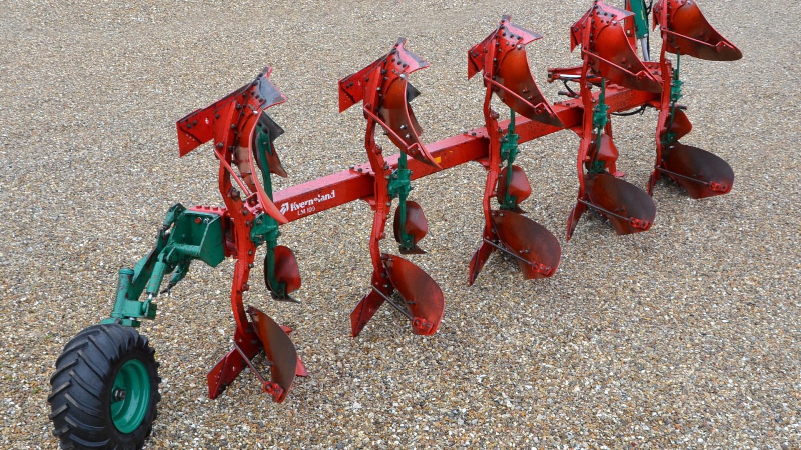 Pflug Türe ait Kverneland LM-100 5 Furet 200-9 18" Hydr. sideforskydning, fine sliddele, Gebrauchtmaschine içinde Vils, Mors (resim 4)