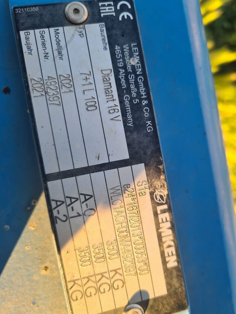 Pflug of the type Lemken Diamant 16 V 7+1, Gebrauchtmaschine in Grund (Picture 4)