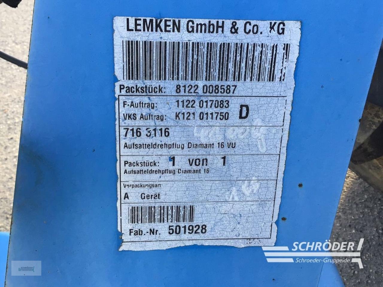 Pflug of the type Lemken DIAMANT 16 V U - VORFÜHRER, Gebrauchtmaschine in Penzlin (Picture 7)