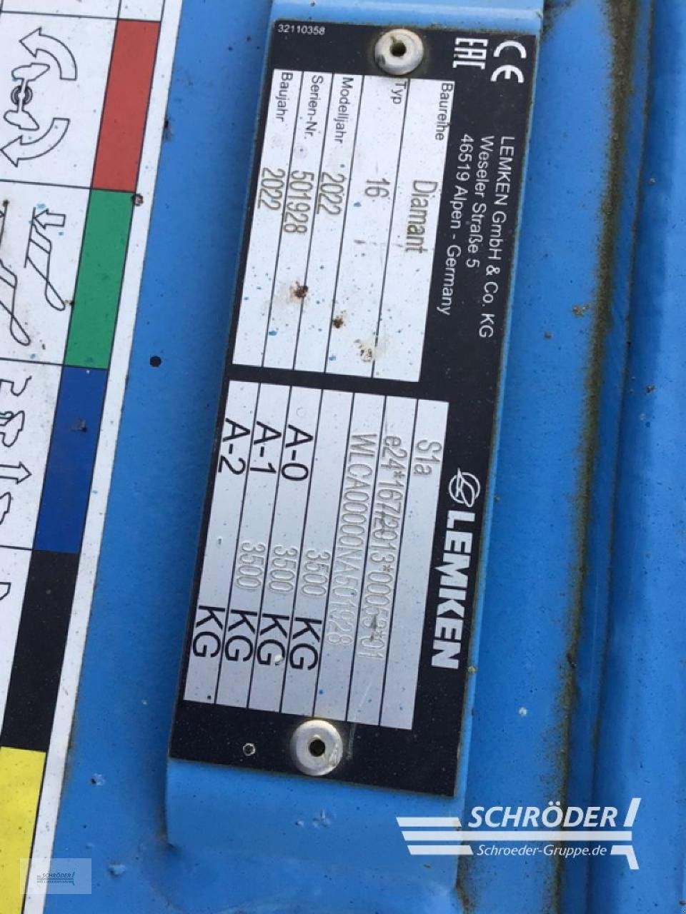 Pflug of the type Lemken DIAMANT 16 V U - VORFÜHRER, Gebrauchtmaschine in Penzlin (Picture 12)