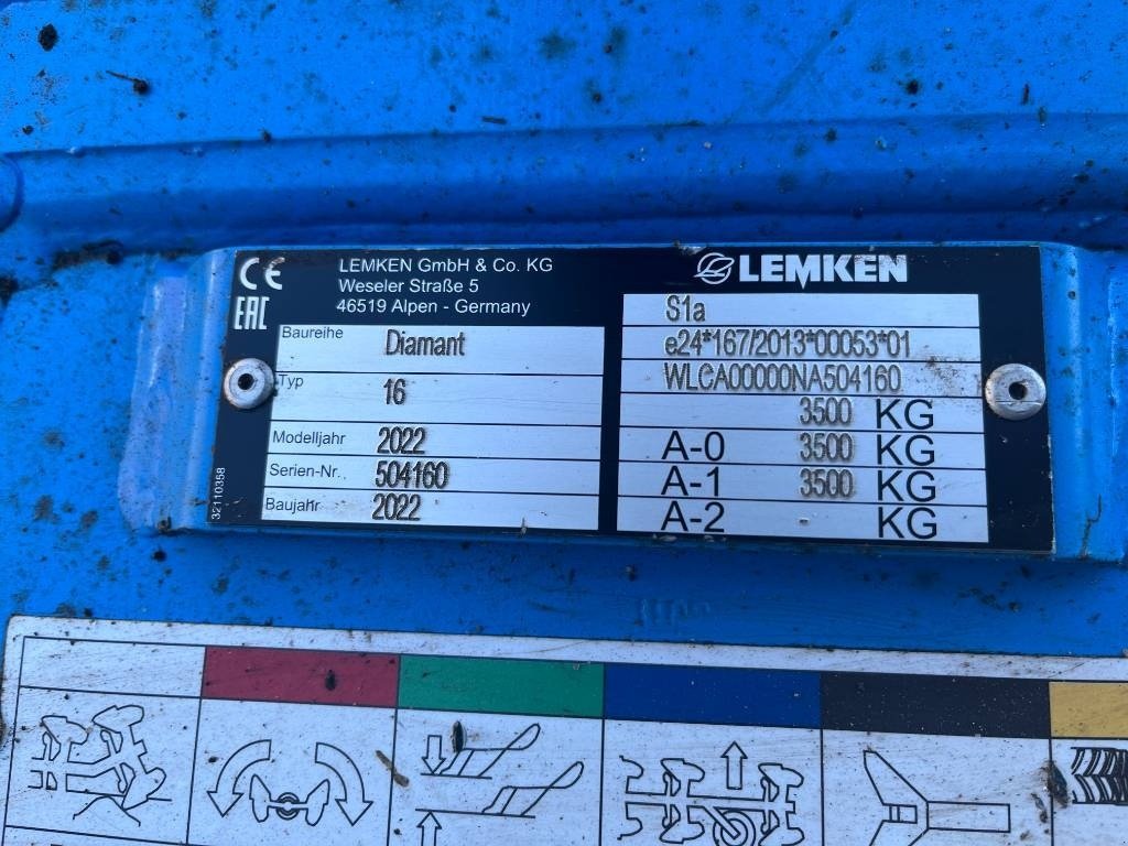 Pflug typu Lemken Diamant 16 VU 7+1, Gebrauchtmaschine v Kolding (Obrázek 14)
