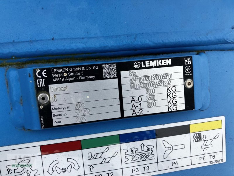 Pflug des Typs Lemken Diamant 16 VU, Gebrauchtmaschine in Spelle (Bild 11)