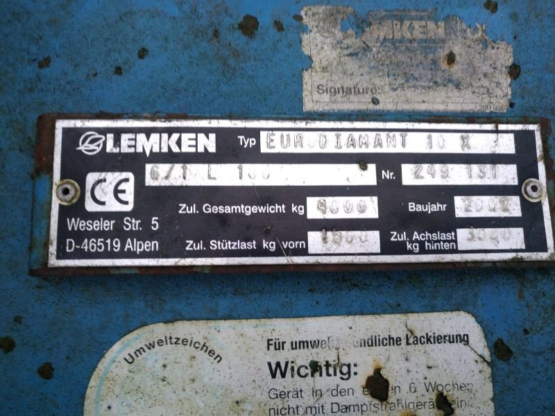 Pflug типа Lemken Eurodiamant 10X, Gebrauchtmaschine в Liebenwalde (Фотография 24)