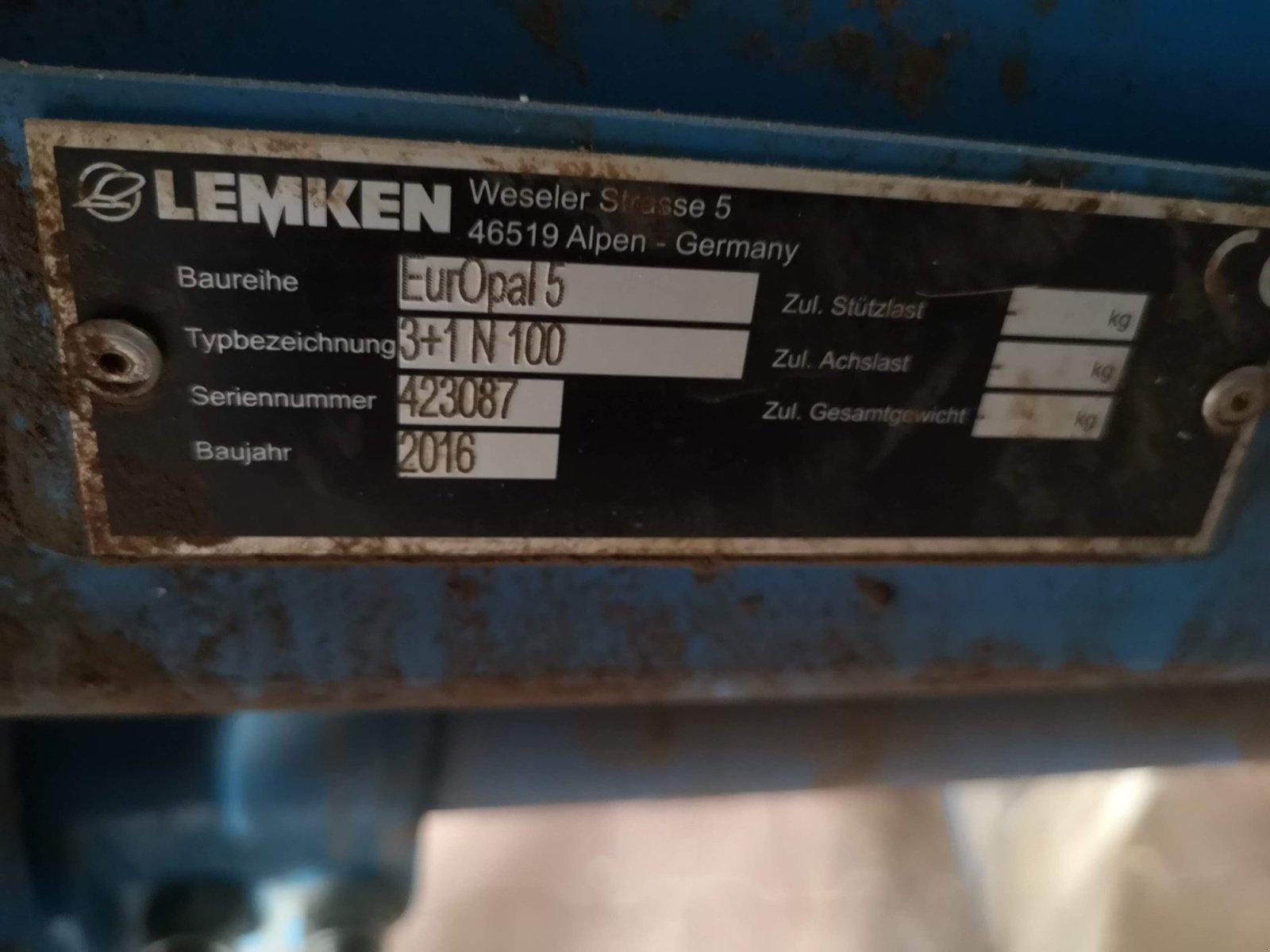 Pflug typu Lemken EurOpal 5, Gebrauchtmaschine v Unterpleichfeld (Obrázek 2)