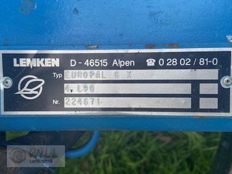 Pflug typu Lemken Europal 6X, Gebrauchtmaschine v Rudendorf (Obrázek 16)