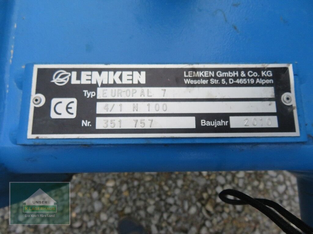 Pflug des Typs Lemken EuroPal 7 4/1 N100, Gebrauchtmaschine in Hofkirchen (Bild 11)