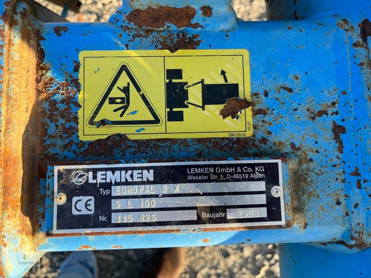 Pflug typu Lemken Europal 8 X 5 L 100, Gebrauchtmaschine v Neuhof - Dorfborn (Obrázek 10)