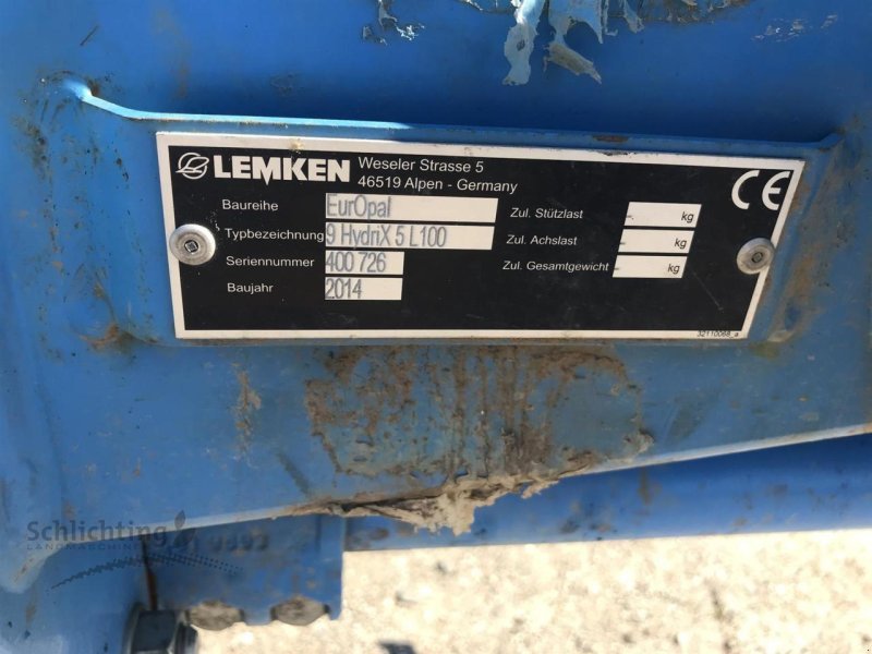 Pflug typu Lemken EUROPAL 9 HYDRIX, Gebrauchtmaschine v Marxen (Obrázek 5)