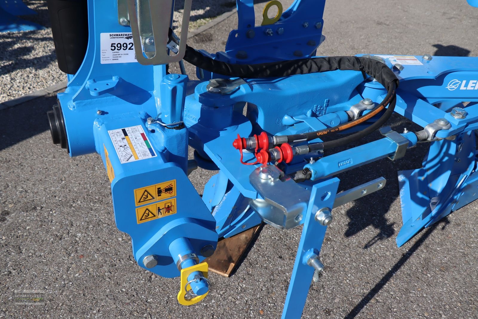 Pflug Türe ait Lemken Juwel 6M 3+1 N100, Vorführmaschine içinde Gampern (resim 7)