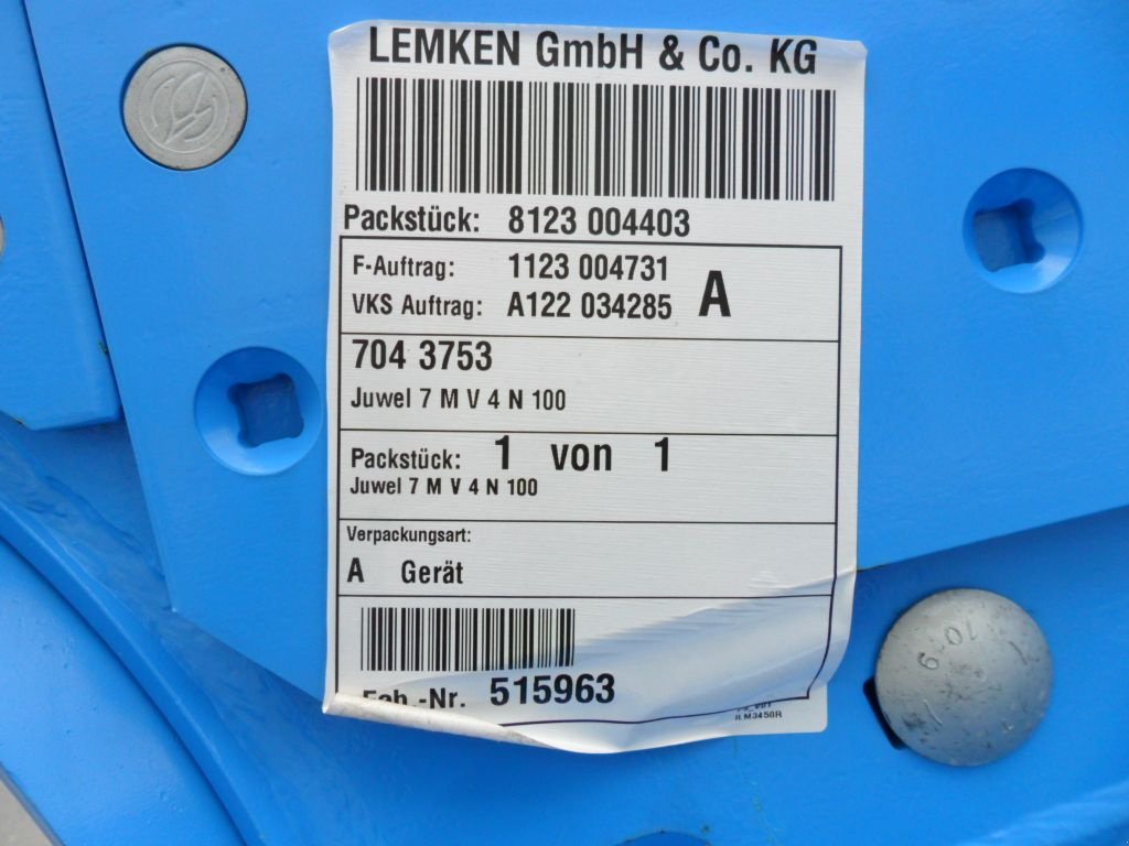 Pflug Türe ait Lemken Juwel 7 MV 4 N 100, Neumaschine içinde Harmannsdorf (resim 9)