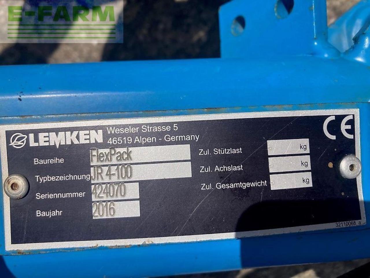 Pflug del tipo Lemken juwel 7 v 4 n 100 met flexpack, Gebrauchtmaschine en gg VEGHEL (Imagen 2)