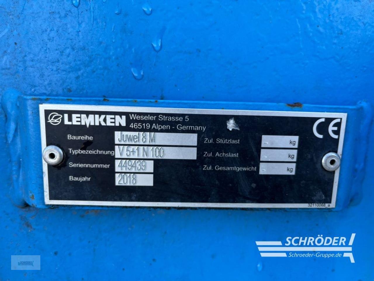 Pflug от тип Lemken JUWEL 8 M V 5+1 N 100, Gebrauchtmaschine в Scharrel (Снимка 9)