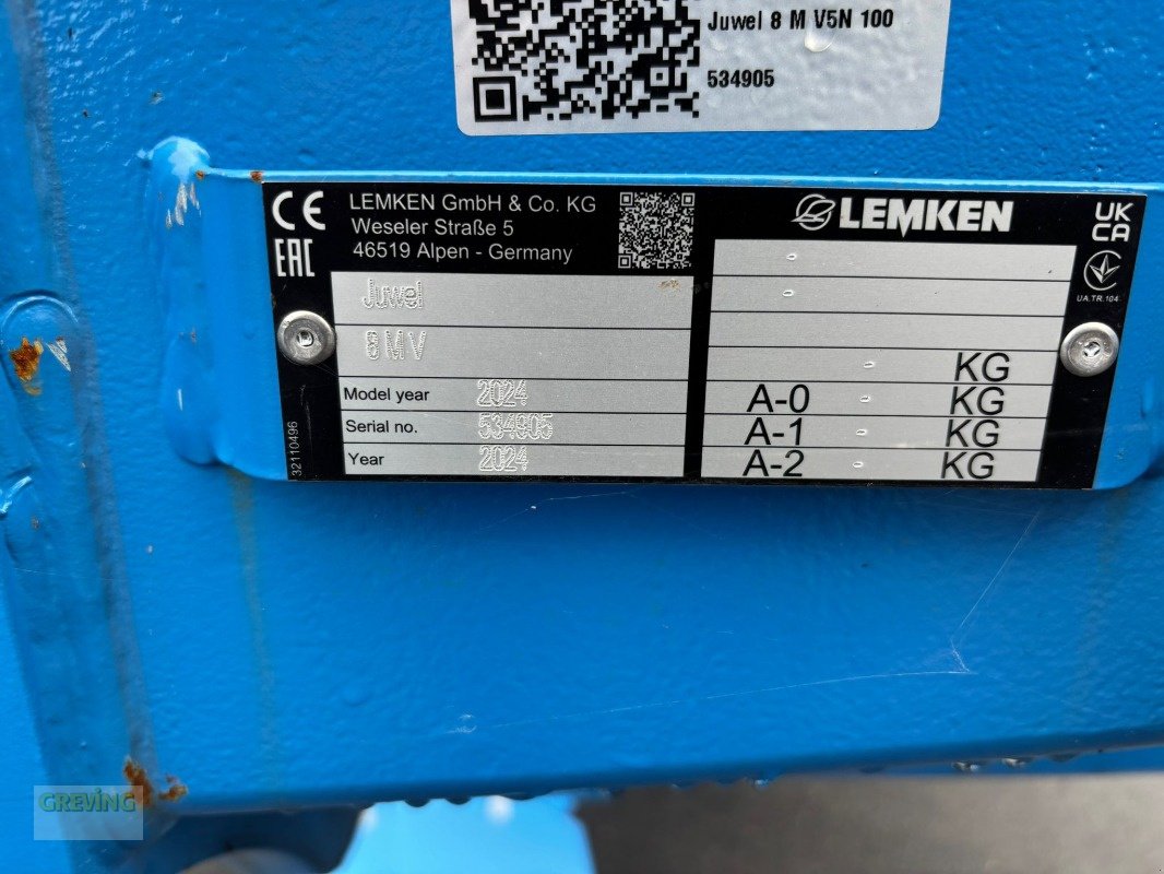 Pflug typu Lemken Juwel 8 M V 5N 100, Neumaschine v Euskirchen (Obrázek 11)