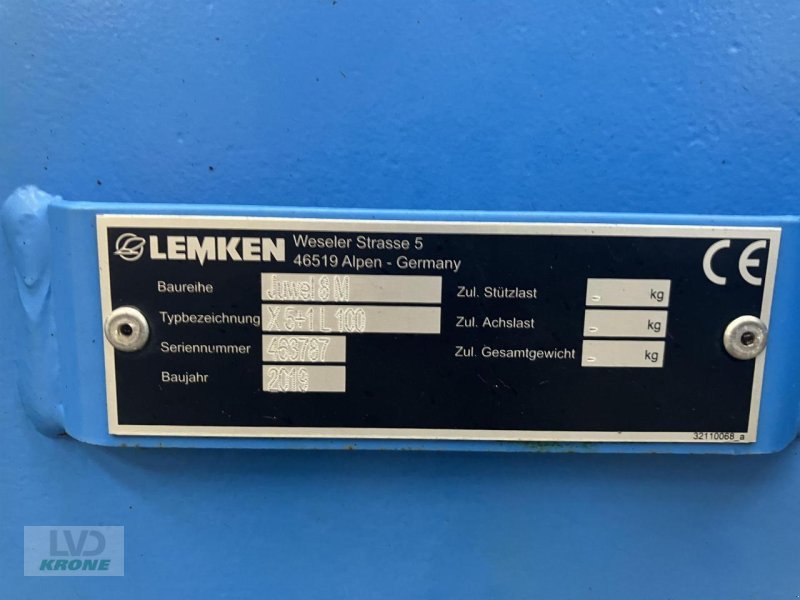 Pflug tipa Lemken Juwel 8 M X 5+1, Gebrauchtmaschine u Spelle (Slika 12)