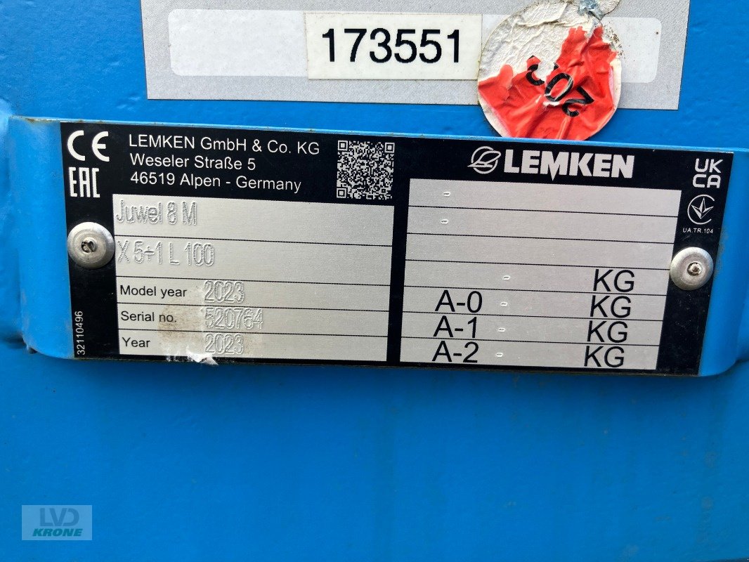 Pflug Türe ait Lemken Juwel 8 MX 5+1 L100, Gebrauchtmaschine içinde Spelle (resim 13)