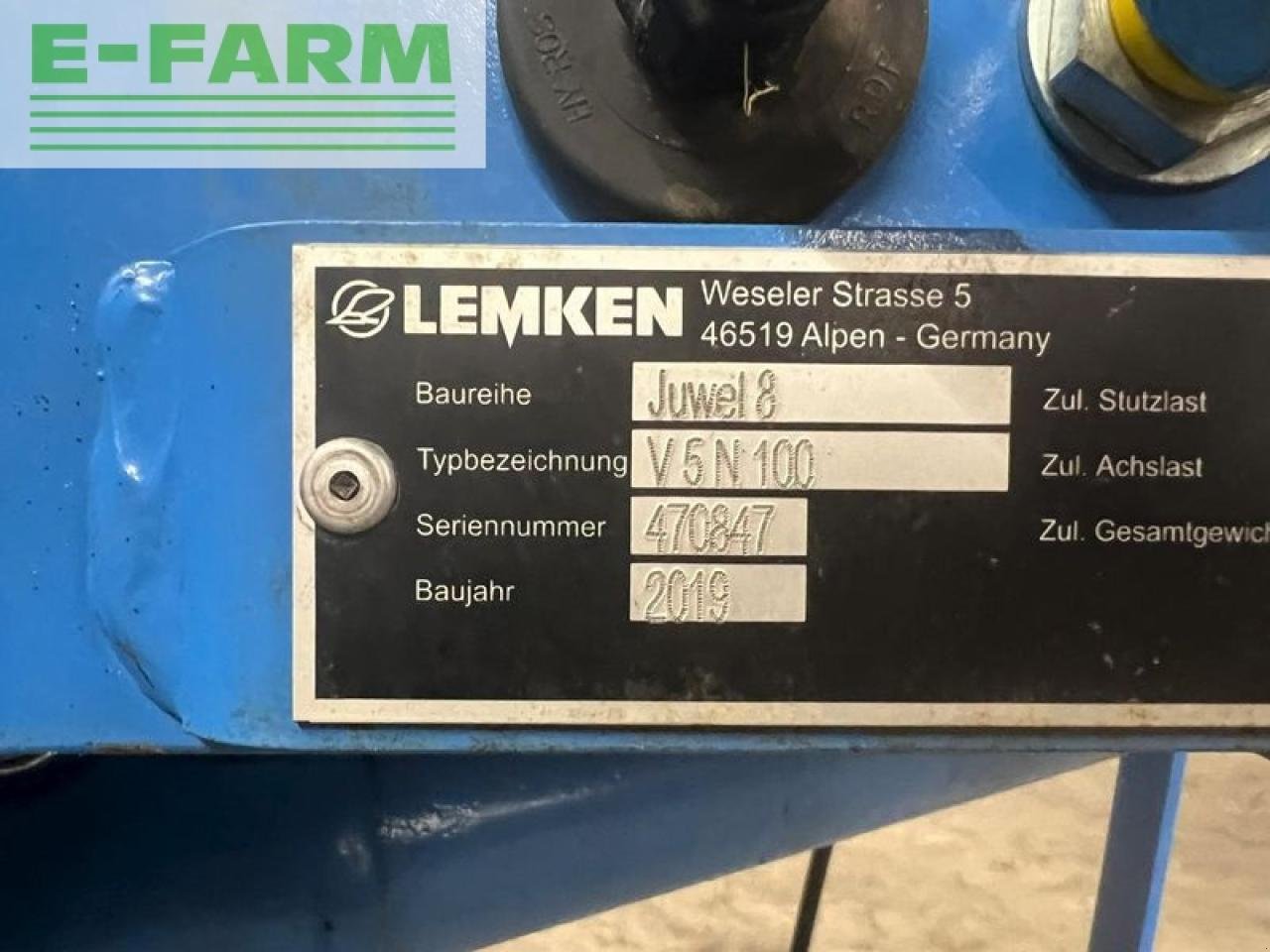 Pflug typu Lemken juwel 8 v5n100 + flexpack, Gebrauchtmaschine w ag BROEKLAND (Zdjęcie 11)