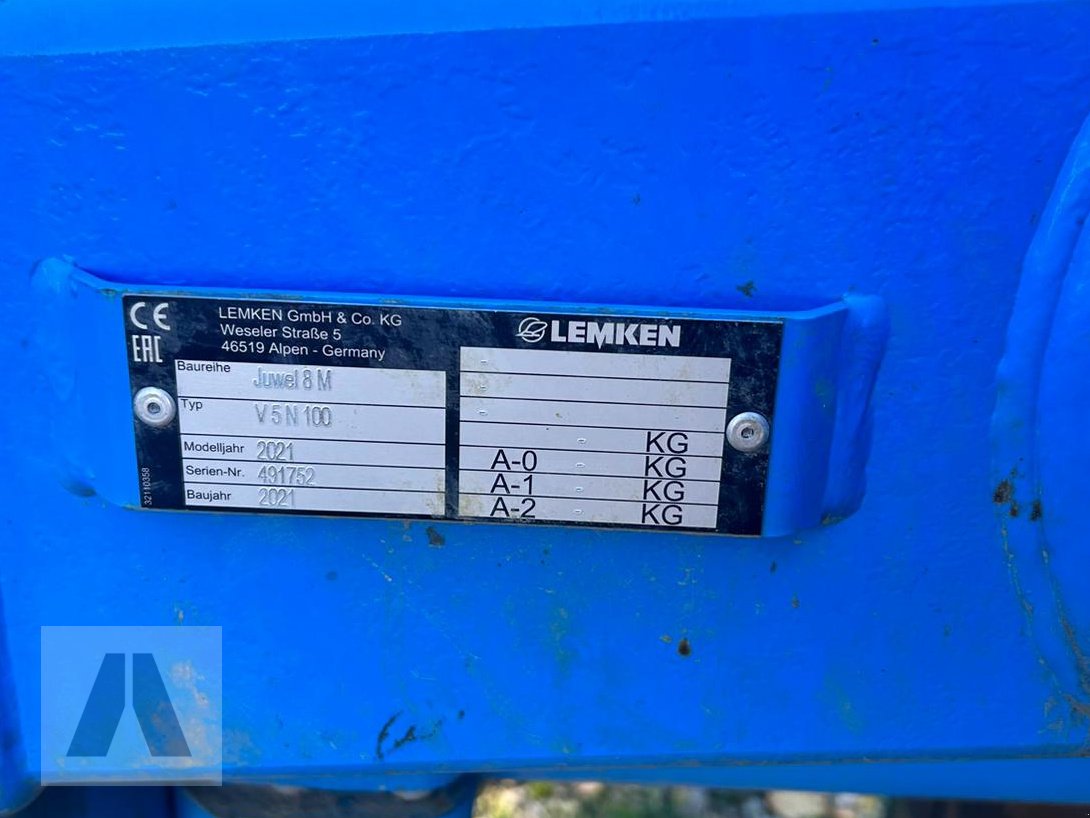 Pflug Türe ait Lemken Juwel 8, Gebrauchtmaschine içinde Regensburg (resim 8)