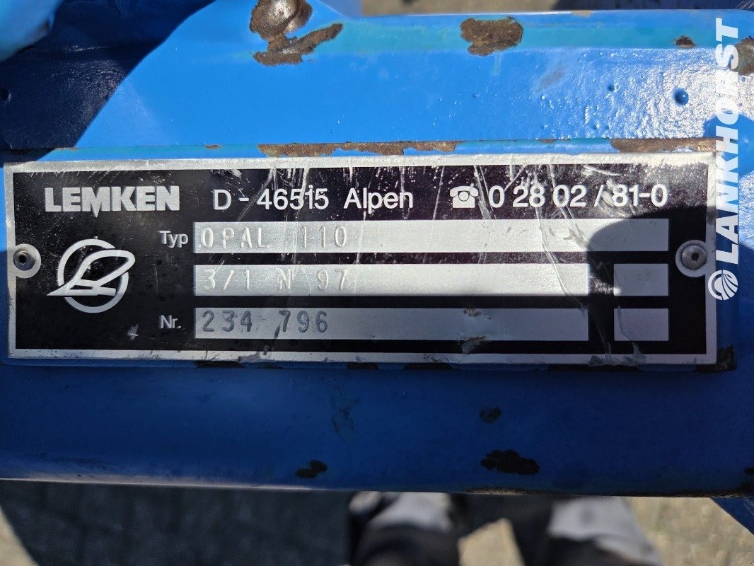 Pflug a típus Lemken Opal 110, Gebrauchtmaschine ekkor: Neuenhaus (Kép 6)