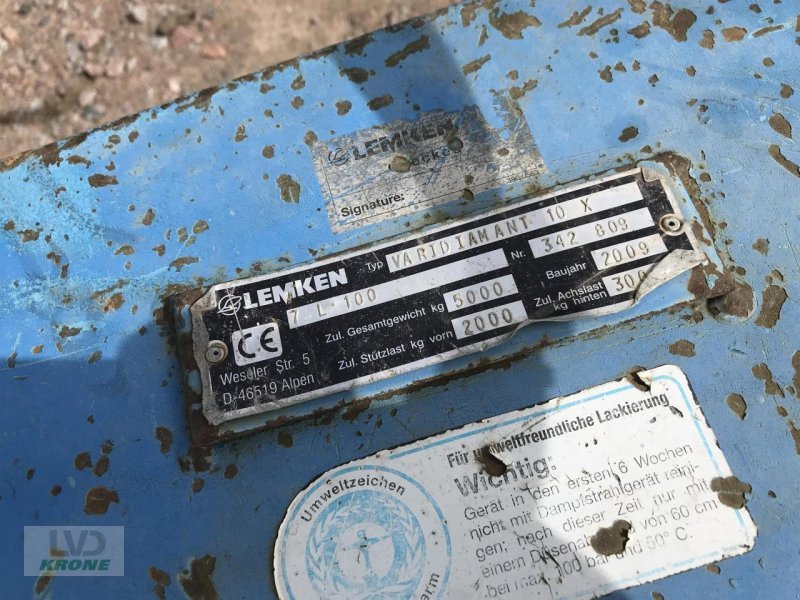 Pflug типа Lemken Vari Diamant 10X, Gebrauchtmaschine в Spelle (Фотография 8)