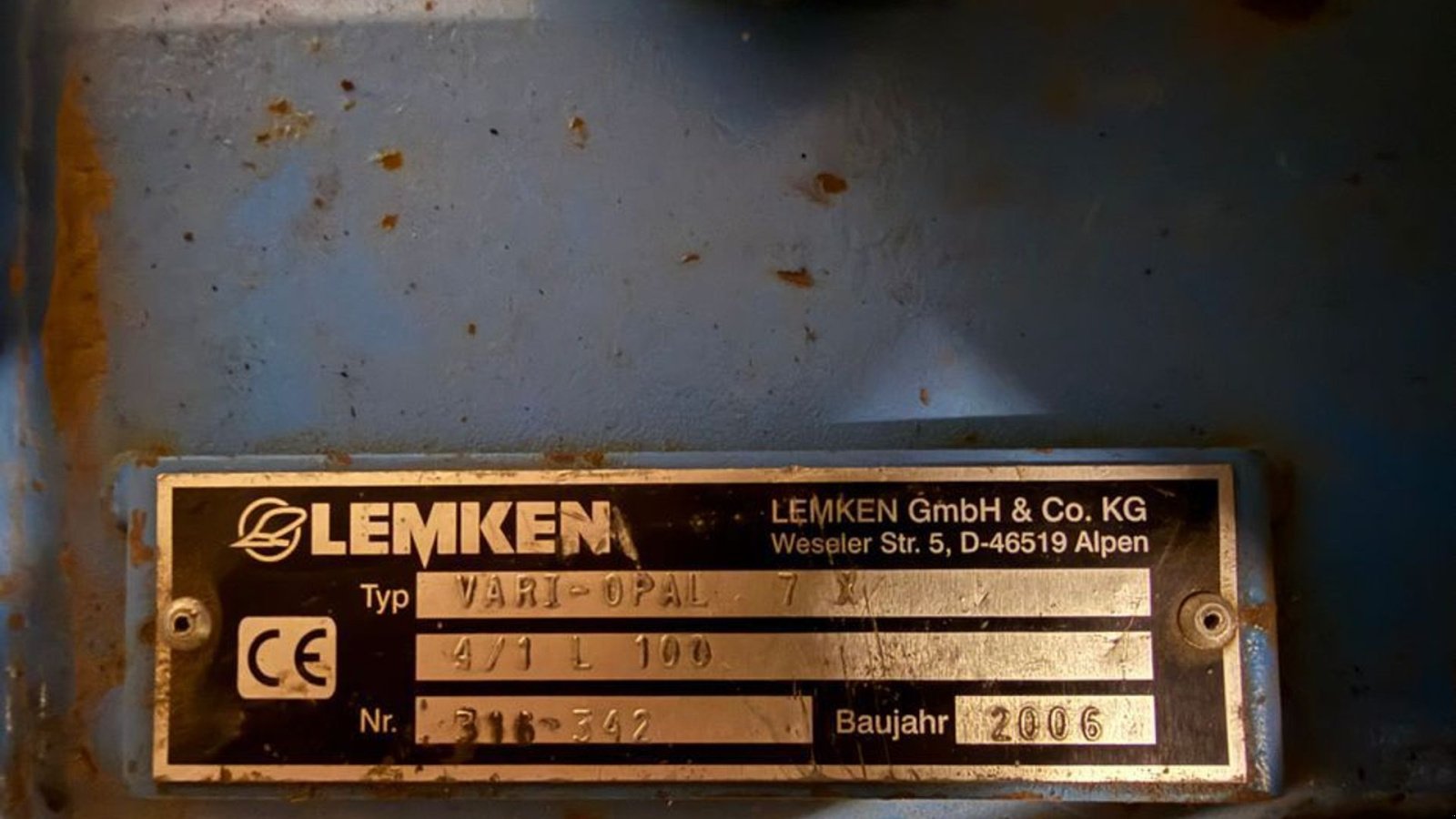 Pflug Türe ait Lemken Vari-Opal 7X 4/1 L100, Gebrauchtmaschine içinde Gjerlev J. (resim 10)