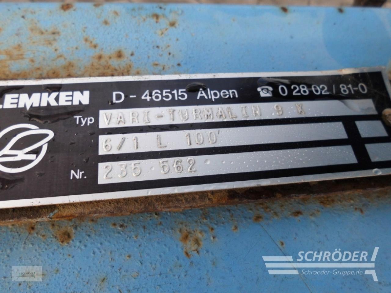 Pflug typu Lemken VARITURMALIN 9 X 6+1 L100, Gebrauchtmaschine v Leizen (Obrázek 5)