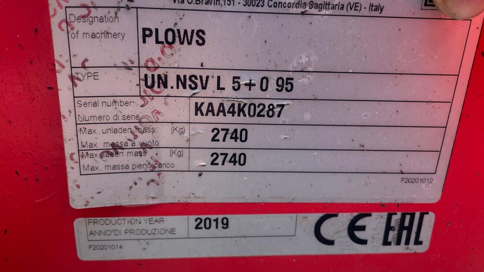 Pflug tipa Maschio Unico L 5+ 5 furet vendeplov m hyd stenudløser, Gebrauchtmaschine u Kongerslev (Slika 7)