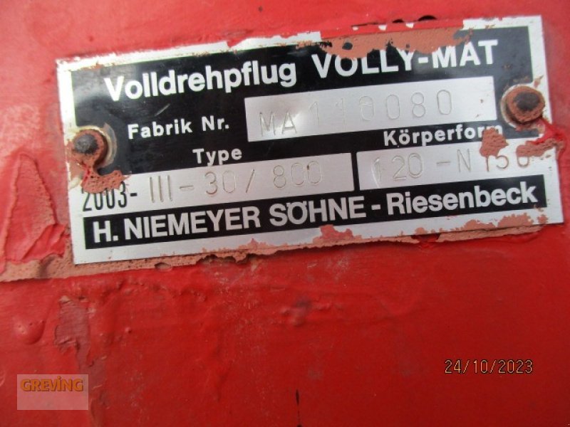 Pflug of the type Niemeyer VOLLY-MAT 2003, N15G Körper,, Gebrauchtmaschine in Wettringen (Picture 13)