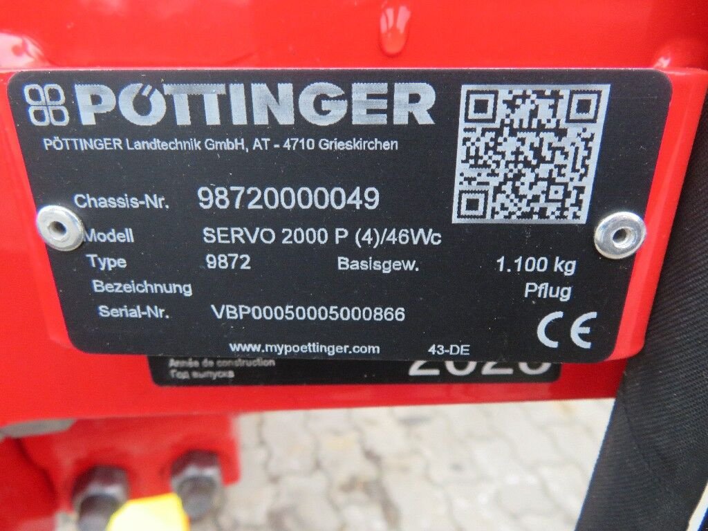 Pflug del tipo Pöttinger Servo 2000 - 4 Schar, Neumaschine en Frankenmarkt (Imagen 11)