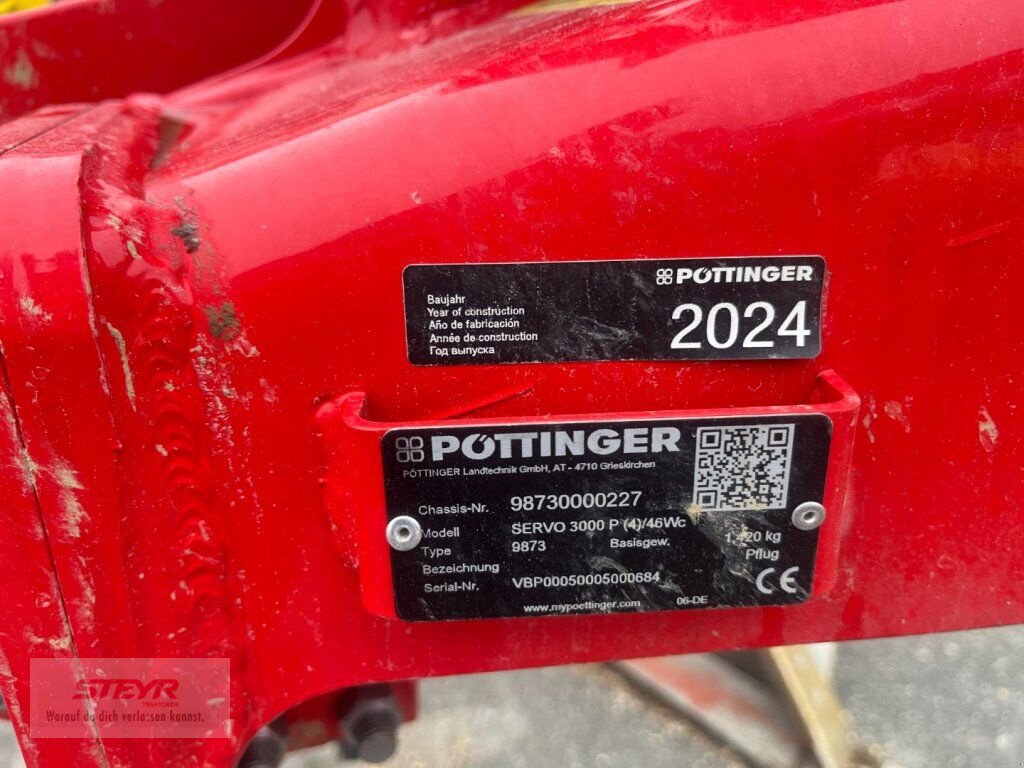 Pflug Türe ait Pöttinger SERVO 3000 PLUS vierscharig Anbaupflug Vorführpf, Neumaschine içinde Kilb (resim 3)