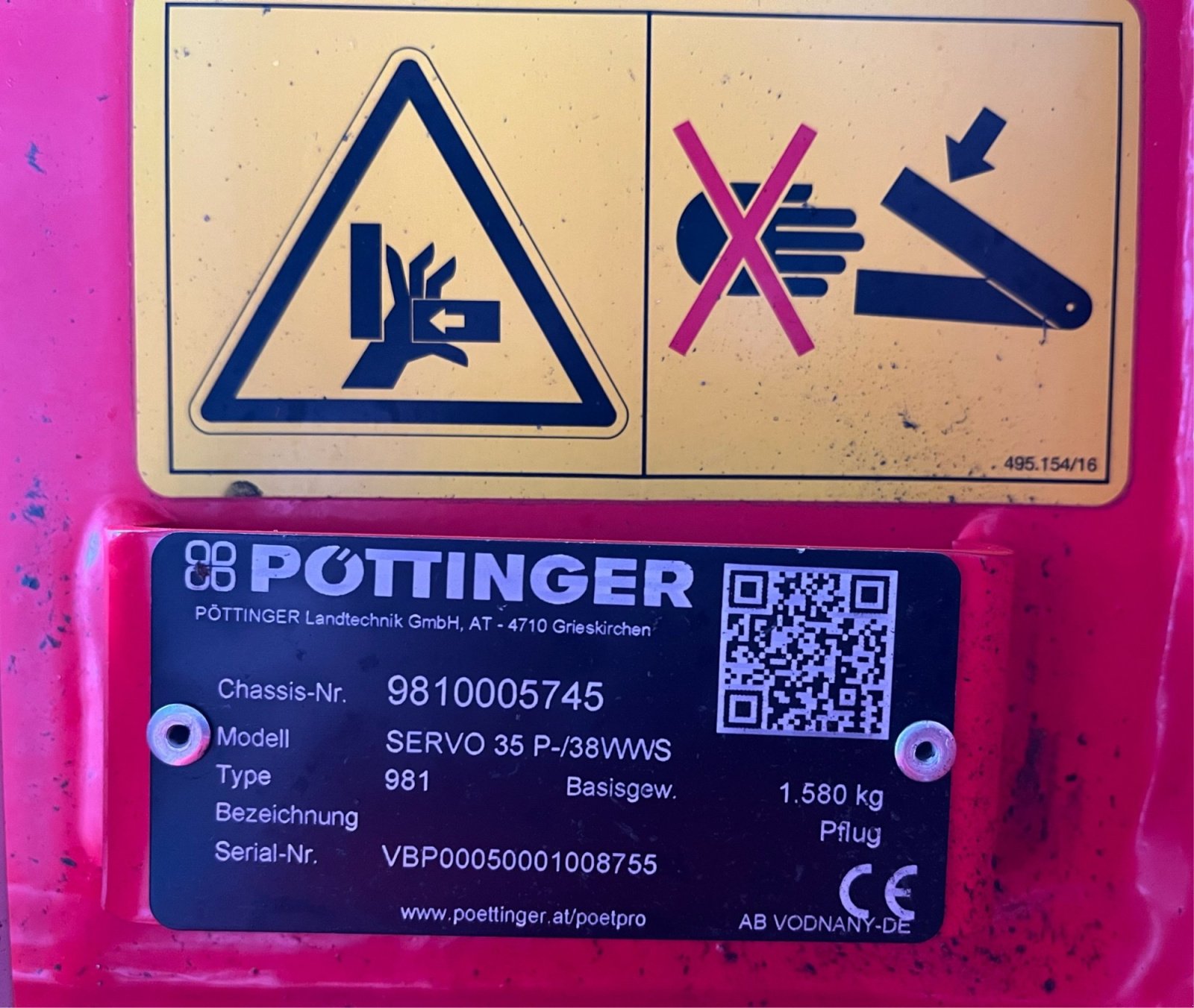 Pflug του τύπου Pöttinger Servo 35 Plus, Gebrauchtmaschine σε Loiching (Φωτογραφία 6)