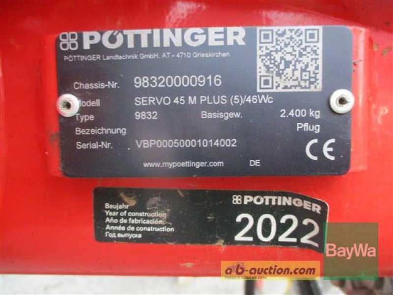 Pflug tipa Pöttinger SERVO 45 M PLUS #520, Gebrauchtmaschine u Schönau (Slika 11)