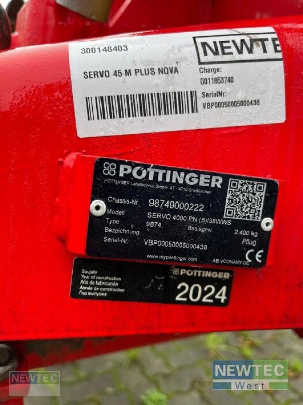 Pflug типа Pöttinger SERVO 45 M PLUS NOVA 5-SCHARIG(4+1), Gebrauchtmaschine в Schwanewede-Brundorf (Фотография 12)