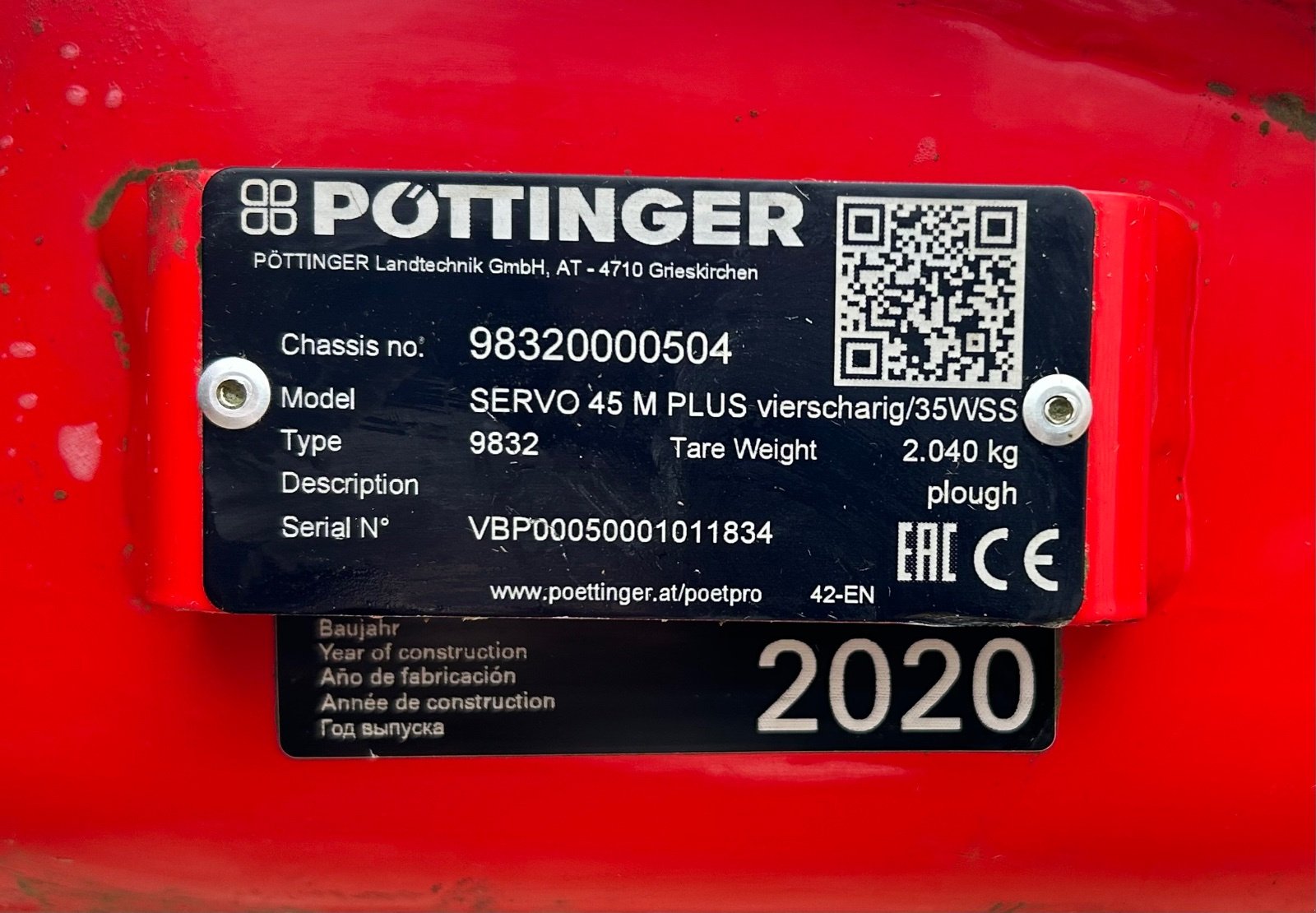 Pflug des Typs Pöttinger Servo 45 Plus, Gebrauchtmaschine in Slovenske Konjice (Bild 1)