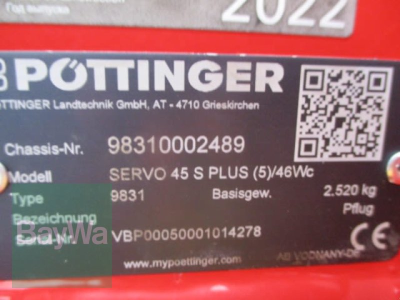 Pflug van het type Pöttinger SERVO 45 S PLUS 5 #521, Vorführmaschine in Schönau b.Tuntenhausen (Foto 9)