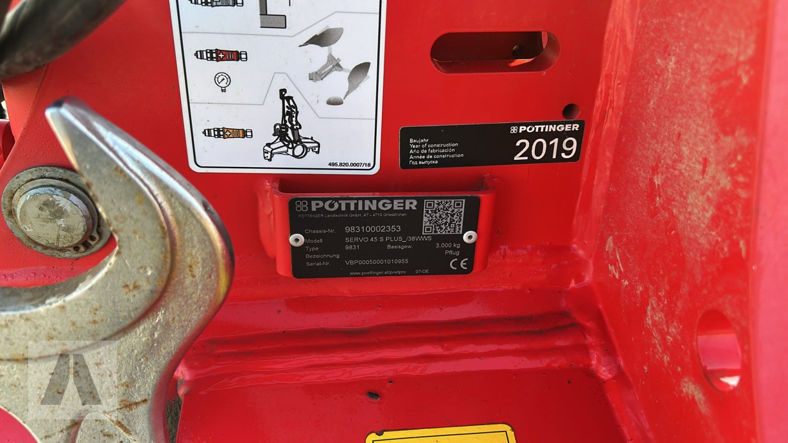 Pflug Türe ait Pöttinger Servo 45 S Plus, Gebrauchtmaschine içinde Leiblfing (resim 6)