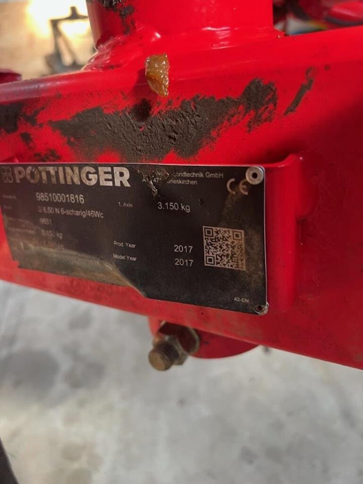 Pflug Türe ait Pöttinger SERVO 6.50 N 6 F., Gebrauchtmaschine içinde Hadsten (resim 7)